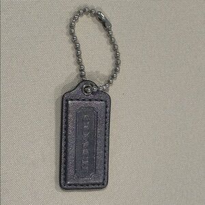 Coach Leather Hangtag, like-new